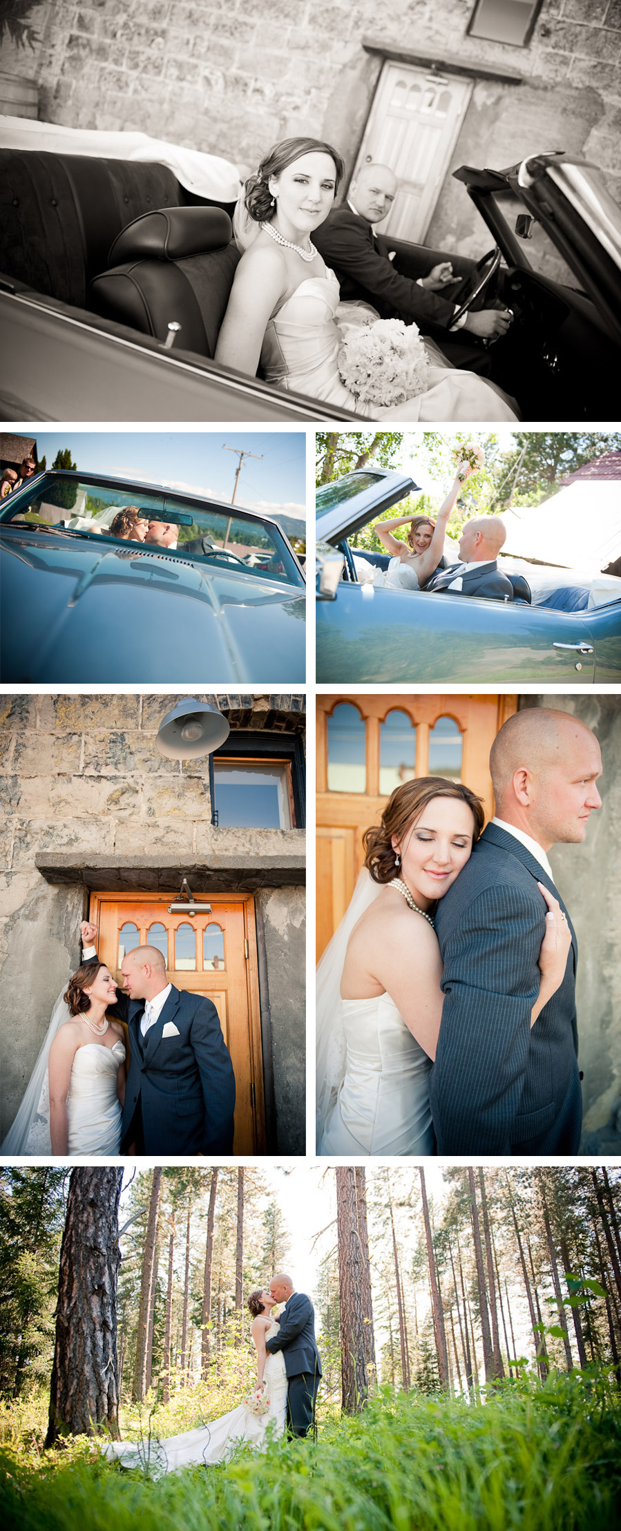 Bride and Groom spend some time together as they are photographed by their Seattle Photographer, Kristen Honeycutt