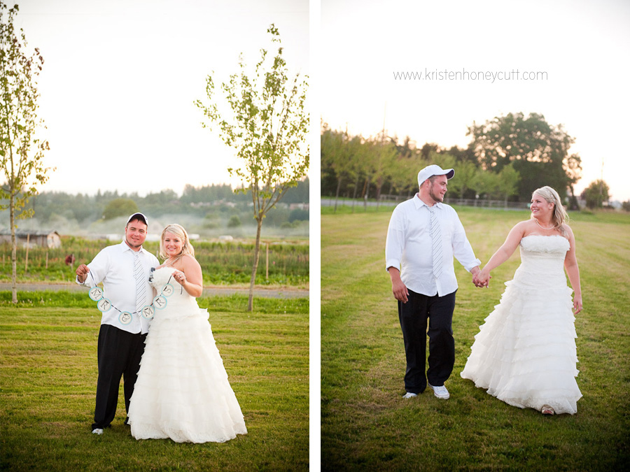 bride and groom have a moment to themselves at their snohomish  reception