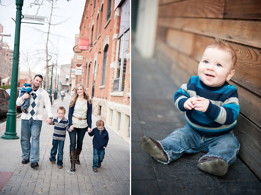 Seattle family photographer in down town boise