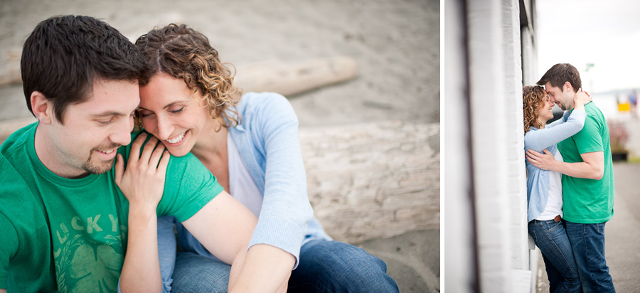 seattle modern, relaxed, engagement portraits