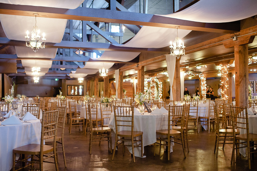 gold and ivory reception at Lord Hill Farms in Snohomish washington
