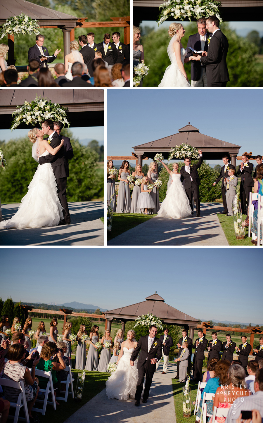 outdoor ceremony in snohomish at Lord Hill Farms