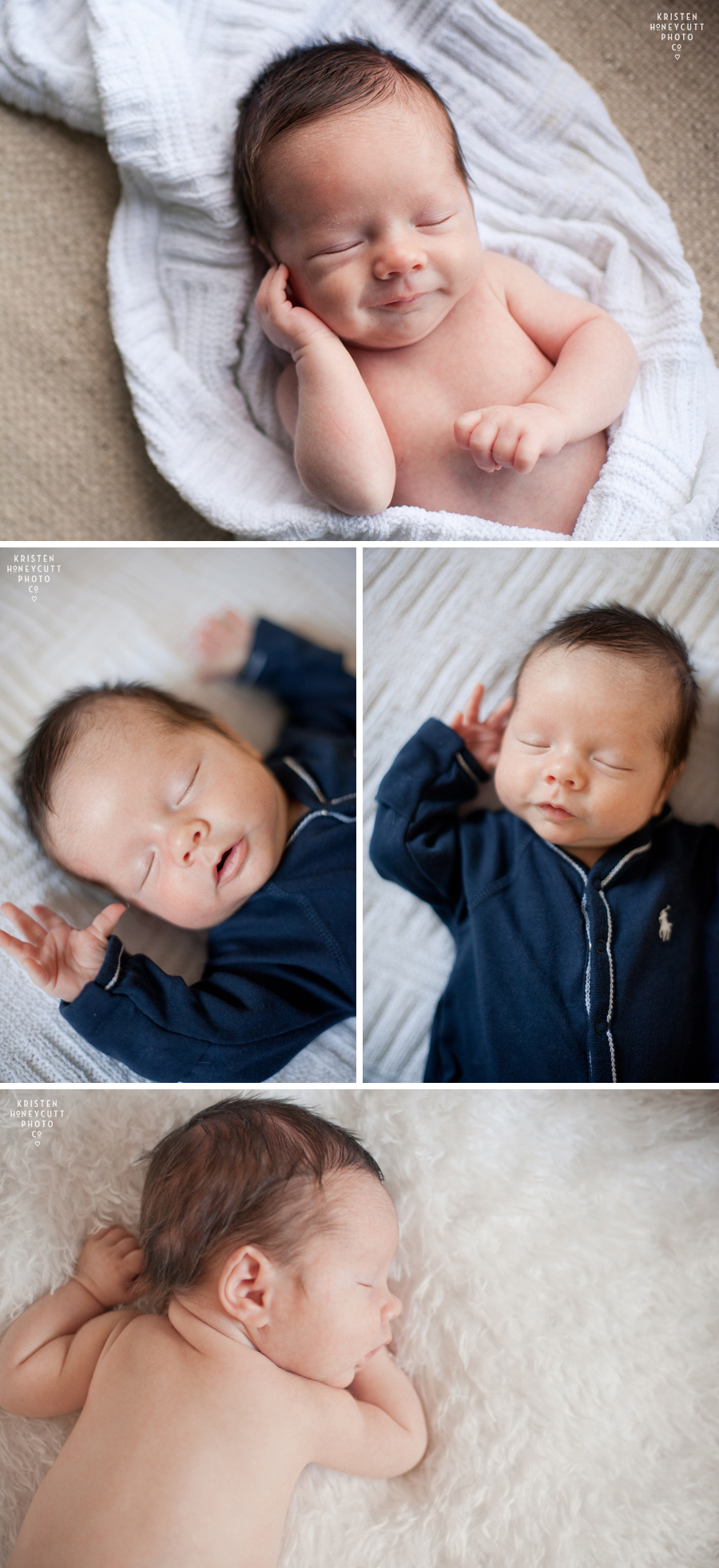 In home seattle newborn baby portraits
