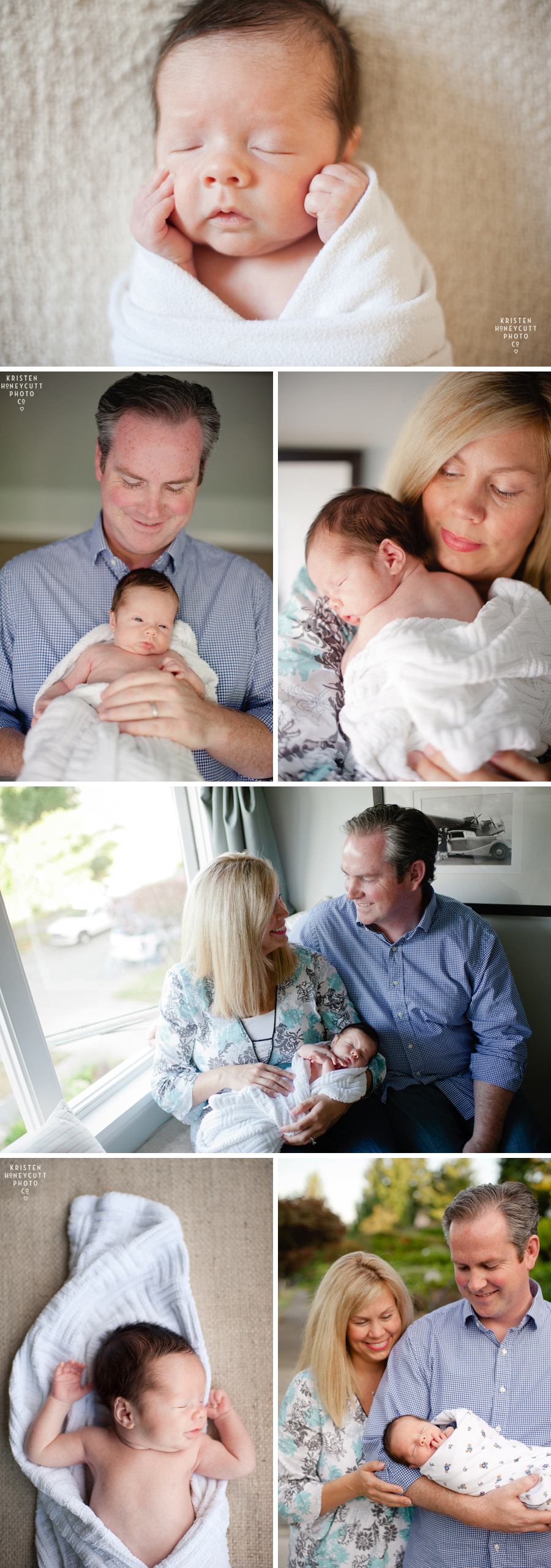 Seattle Newborn Baby portraits in home