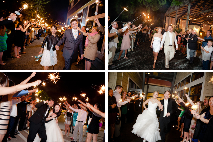 Sparkler Grand Exit from Weddings
