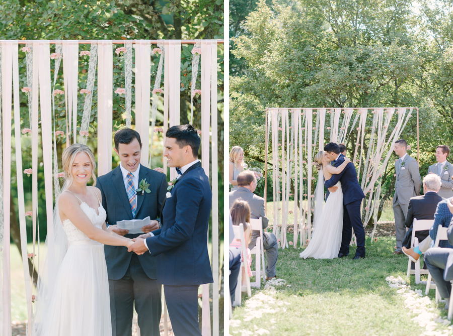 boho-chic wedding at Seattle's UW Center for Urban Horticulture